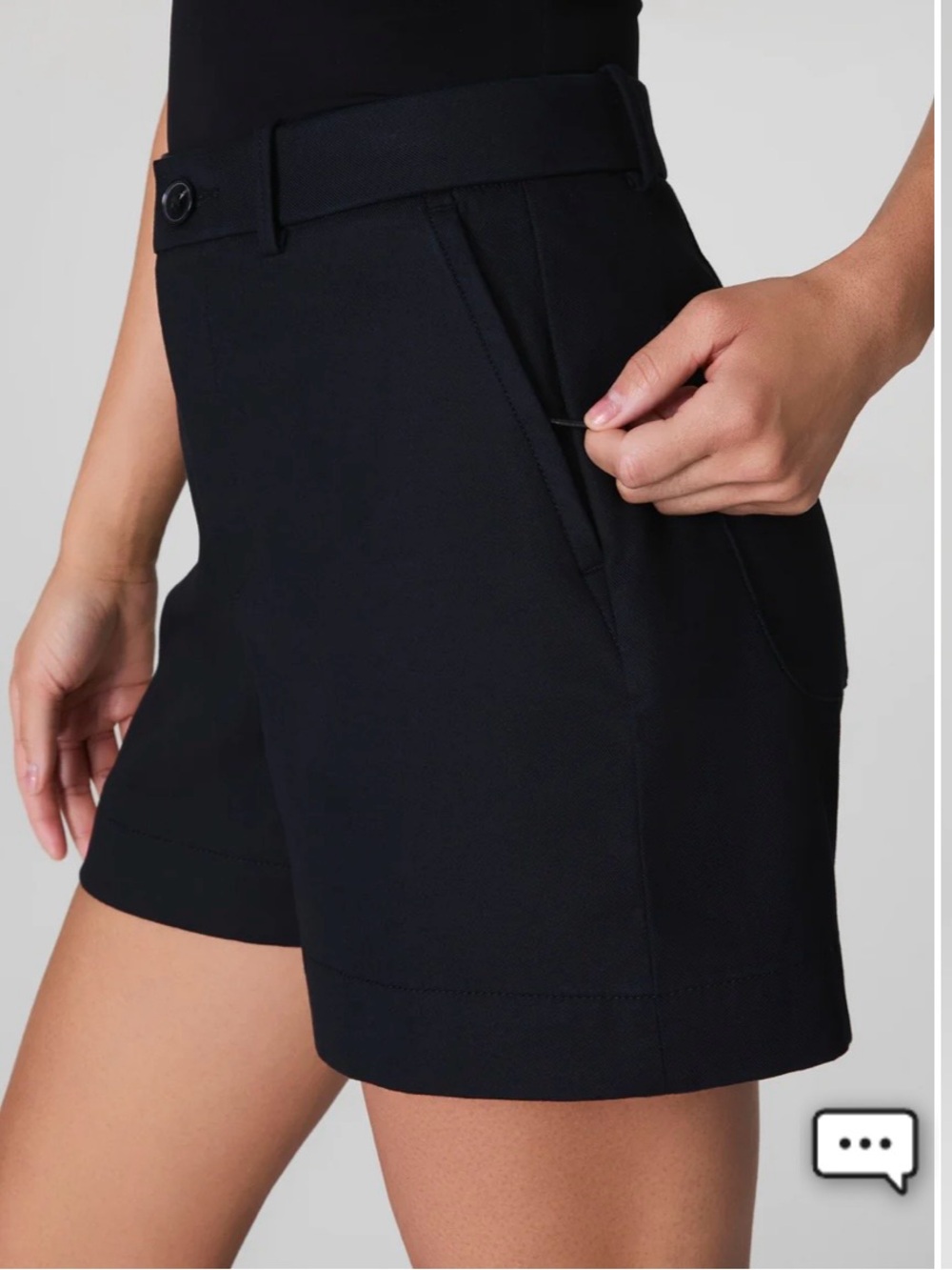 #689 SPANX Black Waistband Shorts. Brand Spanking New with tags. - Picture 5 of 9
